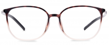 Amanda optical frame in the colour Latte displayed in front view.