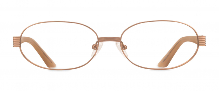 Dakotah optical frame in the colour Penny displayed in front view.