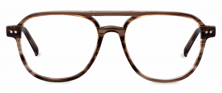 Duckworth optical frames in the colour Candy Brown displayed in front angle view.