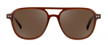 Duckworth sunglasses frame in the colour Cioccolato displayed in front view.