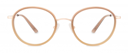 Elodie optical frame in the colour Moscato displayed in front view.