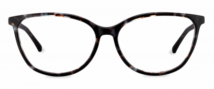Faye optical frame in the colour Beryl Tortoise displayed in front angle view.