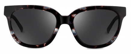 Fleur sunglasses frame in the colour Beryl Tortoise displayed in front angle view.