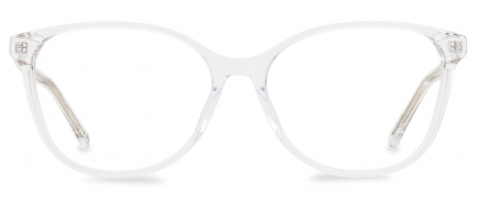 Frieda optical frame in the colour Clear Crystal displayed in front view.