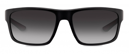 Jett sunglasses frame in the colour Obsidian Black Matte displayed in front angle view.