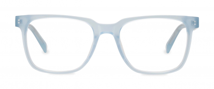 Jorja optical frame in the colour Soda Blue displayed in front view.