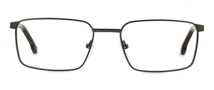 Koda optical frame in the colour Green Tortoise displayed in front view.