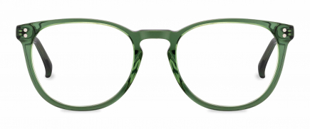 Luca optical frame in the colour Spearmint displayed in front angle view.