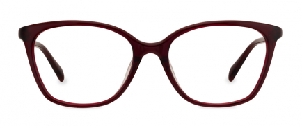 Lupita optical frame in the colour Garnet displayed in front view.