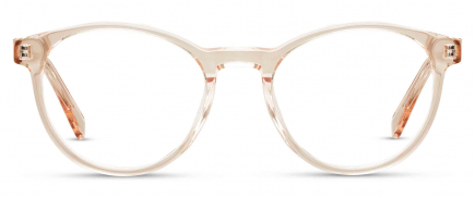 Maise optical frame in the colour Wheat displayed in front angle view.