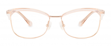 Martha optical frame in the colour Wheat displayed in front view.