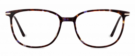 Mumford optical frame in the colour Rose Marmalade displayed in front angle view.