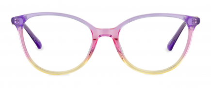 Opal optical frame in the colour Violet Sunset displayed in front view.