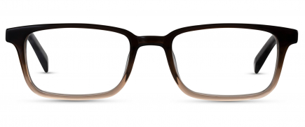 Prue optical frame in the colour Latte displayed in front view.