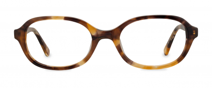 Sabrina optical frame in the colour Autumn Petal displayed in front view.
