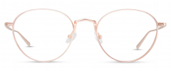 Bryce optical frame in the colour Rose Gold displayed in front angle view.