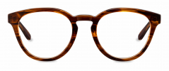 Chamberlain optical frame in the colour Striped Buckeye displayed in front angle view.