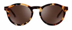 Cody sunglasses frame in the colour Sapphire Tortoise displayed in front angle view.