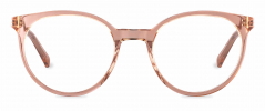 Odette optical frame in the colour Champagne displayed in front angle view.