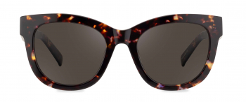 Anela sunglasses frame in the colour Gold Amethyst displayed in front view.