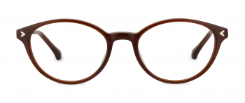 Christy optical frame in the colour Cioccolato displayed in front view.