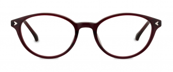Christy optical frame in the colour Garnet displayed in front view.