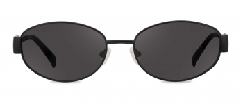 Cruz sunglasses frame in the colour Satin Black displayed in front view.
