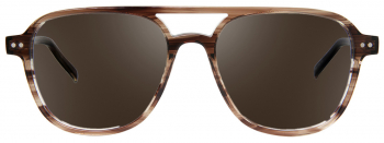 Duckworth sunglasses frame in the colour Candy Brown displayed in front view.