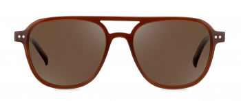 Duckworth sunglasses frame in the colour Cioccolato displayed in front view.