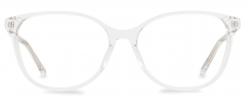 Frieda optical frame in the colour Clear Crystal displayed in front view.
