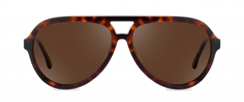 Gisele sunglasses frame in the colour Calico displayed in front view.