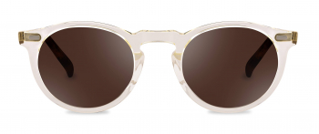 Harris sunglasses frame in the colour Prosecco displayed in front angle view.