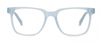 Jorja optical frame in the colour Soda Blue displayed in front view.