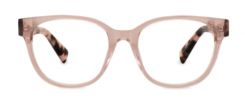 Katie optical frame in the colour Marshmallow Tortoise displayed in front view.