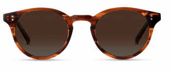Leo frame in the colour Striped Buckeye displayed in front angle view.