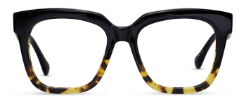 Lincoln optical frame in the colour Mahogany Fade displayed in front angle view.