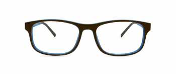 Lucien optical kids frame in the colour Scientist displayed in front view.