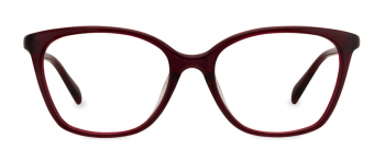 Lupita optical frame in the colour Garnet displayed in front view.