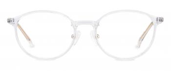 Lydia optical frame in the colour Clear Crystal displayed in front view.