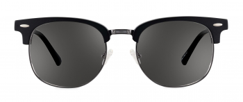 Marco_L sunglasses frame in the colour Obsidian Black Matte displayed in front view.