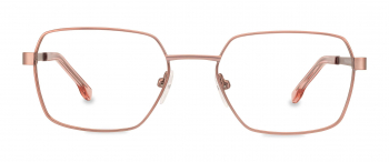 Miranda optical frame in the colour Carnation displayed in front view.