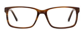 Nick optical frame in the colour Autumn Brown displayed in front view.