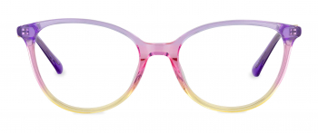 Opal optical frame in the colour Violet Sunset displayed in front view.