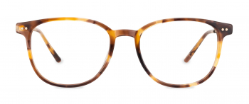 Peyton optical frame in the colour Autumn Petal displayed in front view.
