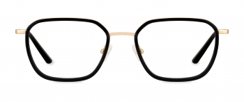 Reece optical frame in the colour Obsidian Black displayed in front view.
