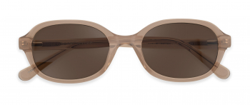 Sabrina sunglasses frame in the colour Bare displayed in front view.