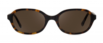 Sabrina sunglasses frame in the colour Modern Tortoise displayed in front view.