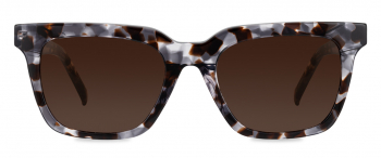 Serge sunglasses frame in the colour Brown Dapple displayed in front view.