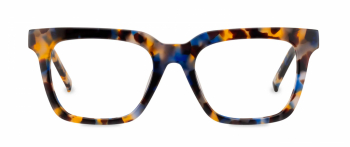 Serge optical frame in the colour Speckled Bluebird displayed in front view.