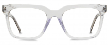 Serge optical frame in the colour Smoke displayed in front view.